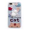 Луксозен силиконов калъф / гръб / TPU 4D Squishy за Apple iPhone 5 / iPhone 5S / iPhone SE - син / Cat