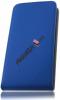 Кожен калъф Flip тефтер Flexi със силиконов гръб за Huawei Y625 - син