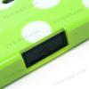 Силиконов калъф / гръб / TPU за Sony Xperia S Lt26i - зелен с бели точки