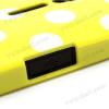 Силиконов калъф / гръб / TPU за Sony Xperia S Lt26i - жълт с бели точки