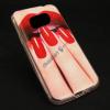 Силиконов калъф / гръб / TPU за Samsung Galaxy S7 G930 - червени устни / маникюр