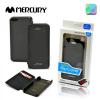 Луксозен кожен калъф Flip тефтер Mercury Techno за Apple Iphone 5 / 5S - черен