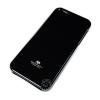 Луксозен силиконов гръб / калъф / TPU Mercury за Apple iPhone 4 / iPhone 4S - JELLY CASE Goospery / черен с брокат