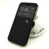 Кожен калъф Flip тефтер S-View със стойка за Samsung Galaxy S9 Plus G965 - черен / ромбове / Flexi