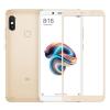 3D full cover Tempered glass screen protector Xiaomi Mi A2 / Mi 6X / Извит стъклен скрийн протектор за Xiaomi Mi A2 / Mi 6X - златист