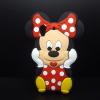 Силиконов калъф / гръб / TPU 3D за HTC Desire 650 - черен / Minnie Mouse