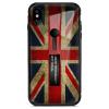 Луксозен гръб с подвижен пръстен/държач за Samsung Galaxy A7 2018 A750F - Retro British Flag