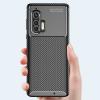 Луксозен силиконов калъф / гръб / TPU Auto Focus за Motorola Moto Edge Plus - черен / Carbon