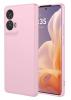 Луксозен силиконов калъф / кейс / Nano TPU за Motorola Moto G85 5G - светло розов кейс със защита за камерата