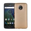 Силиконов калъф / гръб / TPU за Moto G5S+ / Moto G5S Plus - златист / Carbon