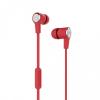 Стерео слушалки Yookie YK990 / handsfree / 3.5mm за смартфон - червени