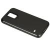 Луксозен силиконов калъф / гръб / TPU ROYCE за Samsung G900 Galaxy S5 / Galaxy S5 Neo G903 - черен / черен кант