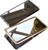 Магнитен калъф Bumper Case 360° FULL за Samsung Galaxy Note 9 - прозрачен / златиста рамка