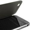 Луксозен калъф със силиконов капак / Dot View case за HTC One M8 - черен