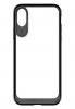 Луксозен гръб USAMS MIYA Series за Apple iPhone X - прозрачен / черен кант
