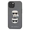 Оригинален гръб Karl Lagerfeld за Apple iPhone 13 6.1" - K&C Heads / сив