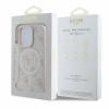 Оригинален кейс Guess HC MagSafe PU 4G Ring Classic Logo case за iPhone 16 Pro Max (6.9) - светлорозов гръб