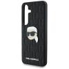Оригинален силиконов калъф / гръб / Karl Lagerfeld кейс за Samsung Galaxy S25 - черен Karl Head