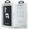 Оригинален силиконов калъф / гръб / Karl Lagerfeld кейс за Samsung Galaxy S25 - черен Karl Head