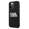 Оригинален гръб / кейс / Karl Lagerfeld Silicone Stack Logo за iPhone 13 Pro - черен