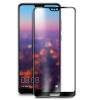 3D full cover Tempered glass Full Glue screen protector Huawei P20 Lite  / Извит стъклен скрийн протектор с лепило от вътрешната страна за Huawei P20 Lite - черен