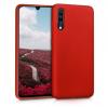 Луксозен силиконов гръб Silicone Cover за Huawei P40 lite E - червен