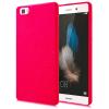 Силиконов калъф / гръб / TPU за Huawei Ascend P8 Lite - розов