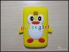 Силиконов гръб / калъф / TPU 3D за LG Optimus L3 / E400 - Penguin жълт