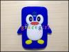 Силиконов гръб / калъф / TPU 3D за LG Optimus L3 / E400 - Penguin тъмно син