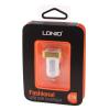 Mини USB зарядно за кола / Mini USB Car Charger LDNIO DL-DC211 / DC12V-24V / 1 USB Port / 5V - 2.1A - бял