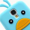 Силиконов предпазен калъф / гръб / TPU 3D за Samsung Galaxy S4 I9500 / Samsung S4 I9505 - Angry Bird / светло син