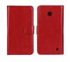 Кожен калъф Flip тефтер Flexi със стойка за Nokia Lumia 630 / Nokia Lumia 635 - червен
