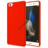 Ултра тънък силиконов калъф / гръб / TPU Ultra Thin Candy Case за Huawei Ascend P8 Lite / Huawei P8 Lite - червен