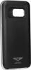 Луксозен твърд гръб за Samsung Galaxy S7 Edge G935 - черен / сребрист кант / Carbon