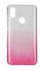 Силиконов калъф / гръб / TPU за Xiaomi RedMi S2 - преливащ / сребристо и розово / брокат