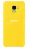 Оригинален гръб Silicone Cover за Samsung Galaxy J6 Plus 2018 - жълт