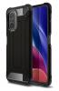 Силиконов гръб TPU Spigen Hybrid с твърда част за Xiaomi Poco F3 - черен