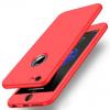 Силиконов калъф / гръб / TPU 360° за Apple iPhone 7 Plus / iPhone 8 Plus - червен / лице и гръб