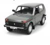 Метална кола с отварящи се врати капаци светлини и звуци Lada Niva 1:24