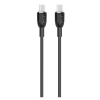 Кабел VIDVIE CB4012 за зареждане и пренос на данни 60W / Type-C to Type-C 1.2m - черен