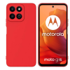 Силиконов калъф / кейс / Nano TPU за Motorola Moto G15 - червен гръб със защита за камерата