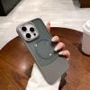 Луксозен гръб / кейс / Luxury Case с безжично зареждане MagSafe за Samsung Galaxy A36 5G - прозрачен / сив
