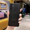 Луксозен силиконов калъф / кейс / Electro Case с безжично зареждане MagSafe за Samsung Galaxy A26 5G - черен