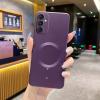 Луксозен силиконов калъф / кейс / Electro Case с безжично зареждане MagSafe за Samsung Galaxy A26 5G - лилав