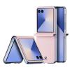 Оригинален кожен калъф Dux Ducis Bril Case за Samsung Galaxy Z Flip 7 - розов
