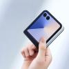 Оригинален кожен калъф Dux Ducis Bril Case за Samsung Galaxy Z Flip 7 - черен