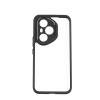 Луксозен твърд гръб / кейс / Protective Case за Honor 400 Pro 5G - прозрачен / черна рамка