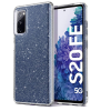 Луксозен силиконов калъф / кейс / Crystal Case TPU за Samsung Galaxy S20 FE - прозрачен / брокат