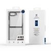 Луксозен гръб / кейс / Dux Ducis AIMO Premium Case за Samsung Galaxy Z Flip 7 - прозрачен / черен кант