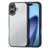 Луксозен гръб / кейс / Dux Ducis AIMO Premium Case за Apple iPhone 17 (6.3) - прозрачен / черен кант